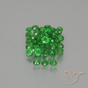 Gemme di Granato Tsavorite Verde brillante naturale da 2.80 ct, Rotondo, VS-SI