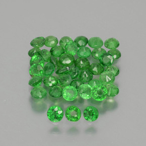 Granato tsavorite naturale verde da 2,83 ct, taglio rotondo, VS-SI