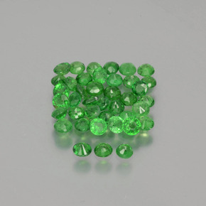 Granato tsavorite naturale verde da 2,83 ct, taglio rotondo, VS-SI