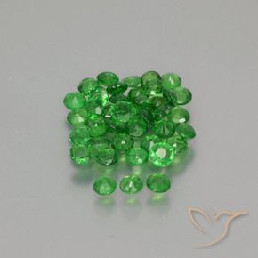 Gemme di Granato Tsavorite Verde medio naturale da 2.37 ct, Rotondo, VS-SI