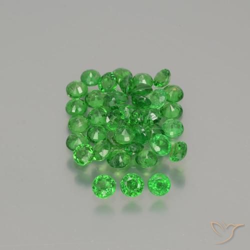 2.76ctw Naturale Verde medio Granato Tsavorite, Rotondo, VS-SI
