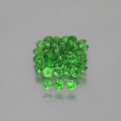 Granato tsavorite naturale verde da 2,85 ct, taglio rotondo, VS-SI