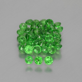 Granato tsavorite naturale verde da 2,85 ct, taglio rotondo, VS-SI
