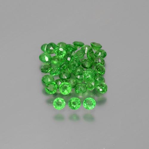 Gemme di Granato Tsavorite Verde brillante naturale da 2.80 ct, Taglio rotondo, VS-SI