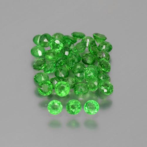 Gemme di Granato Tsavorite Verde brillante naturale da 2.80 ct, Taglio rotondo, VS-SI
