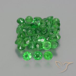 Gemme di Granato Tsavorite Verde medio naturale da 2.80 ct, Rotondo, VS-SI