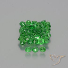 Gemme di Granato Tsavorite Verde medio naturale da 2.80 ct, Rotondo, VS-SI