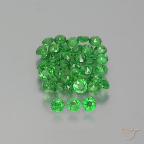 2.84ctw Naturale Verde brillante Granato Tsavorite, Rotondo, VS-SI
