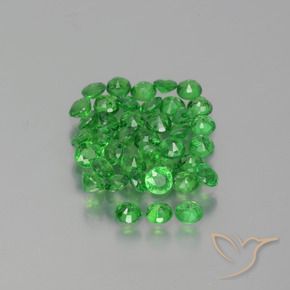 Gemme di Granato Tsavorite Verde brillante naturale da 2.84 ct, Rotondo, VS-SI