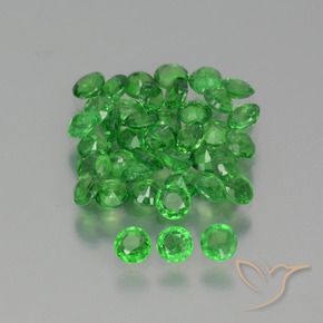 Gemme di Granato Tsavorite Verde brillante naturale da 2.37 ct, Rotondo, VS-SI