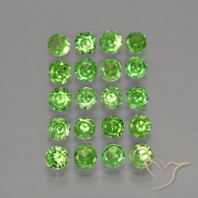 Granato tsavorite naturale verde da 1,56 ct, taglio rotondo, VS