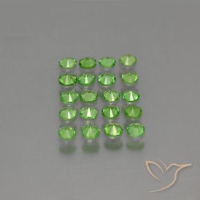 Granato tsavorite naturale verde da 1,56 ct, taglio rotondo, VS