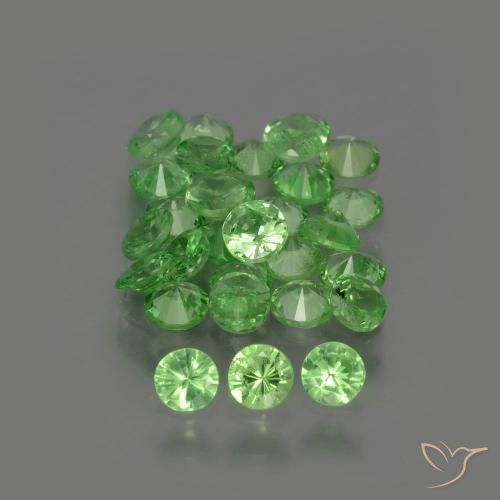 2.51ctw Naturale Verde acceso Granato Tsavorite, Rotondo, VS