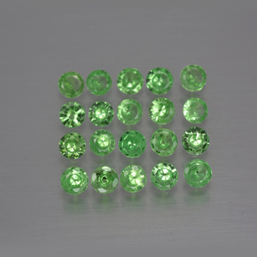 Granato tsavorite naturale verde da 1,61 ct, taglio rotondo, VS