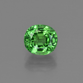Granato Tsavorite Verde medio naturale da 1.41 ct, Taglio ovale, VS-SI