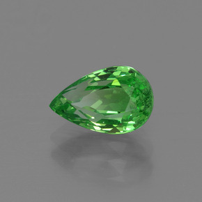 Granato tsavorite naturale verde da 1,52 ct, taglio a pera, VS