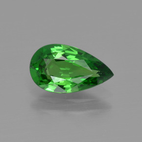 Granato Tsavorite Verde intenso naturale da 1.26 ct, Forma a pera, VVS-VS