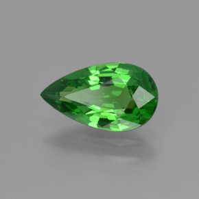 Granato Tsavorite Verde intenso naturale da 1.26 ct, Forma a pera, VVS-VS