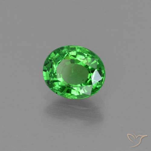 Granato tsavorite naturale verde da 1,00 ct, taglio ovale, VS