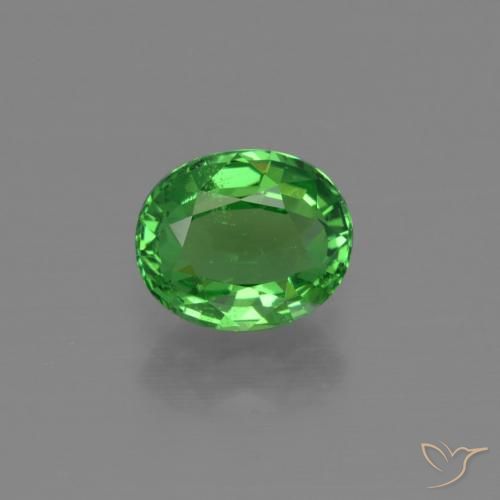 1.21ct Naturale Verde brillante Granato Tsavorite, Ovale, VS