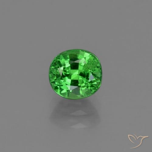 1.00ct Naturale Verde elettrico Granato Tsavorite, Ovale, VS-SI