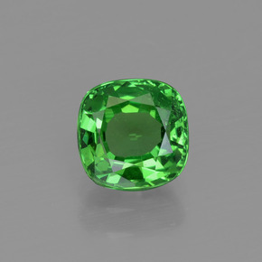 Granato Tsavorite Verde brillante naturale da 1.10 ct, Taglio a cuscino, VS