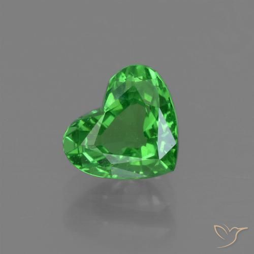 1.10ct Naturale Verde medio Granato Tsavorite, Cuore, VS-SI