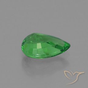 Granato Tsavorite Verde brillante naturale da 1.09 ct, Forma a pera, VS-SI