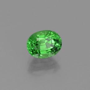 Granato Tsavorite Verde elettrico naturale da 1.01 ct, Taglio ovale, VS