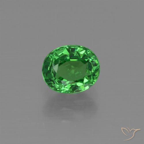 1.18ct Naturale Verde brillante Granato Tsavorite, Ovale, SI