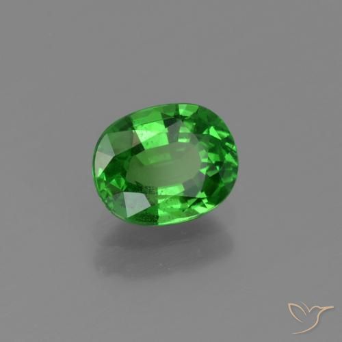 Granato Tsavorite Verde elettrico naturale da 1.10 ct, Ovale, VS