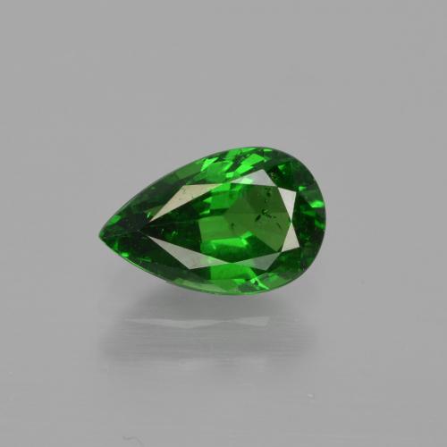 Granato Tsavorite Luminoso verde foresta naturale da 1.10 ct, Forma a pera, VS