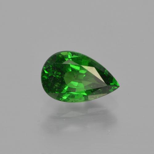 Granato Tsavorite Luminoso verde foresta naturale da 1.10 ct, Forma a pera, VS