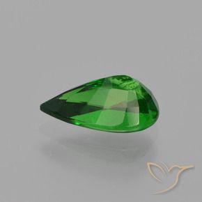 Granato Tsavorite Verde intenso naturale da 1.18 ct, Forma a pera, SI