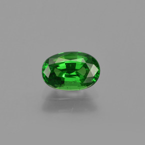 Granato tsavorite naturale verde da 1,02 ct, taglio ovale, VS