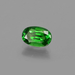 Granato tsavorite naturale verde da 1,02 ct, taglio ovale, VS