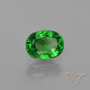 Granato Tsavorite Verde medio naturale da 0.99 ct, Ovale, VS-SI