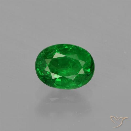 0.75ct Naturale Verde medio Granato Tsavorite, Ovale, SI
