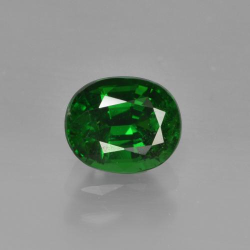 Granato tsavorite verde scuro naturale da 0,96 ct, taglio ovale, VS