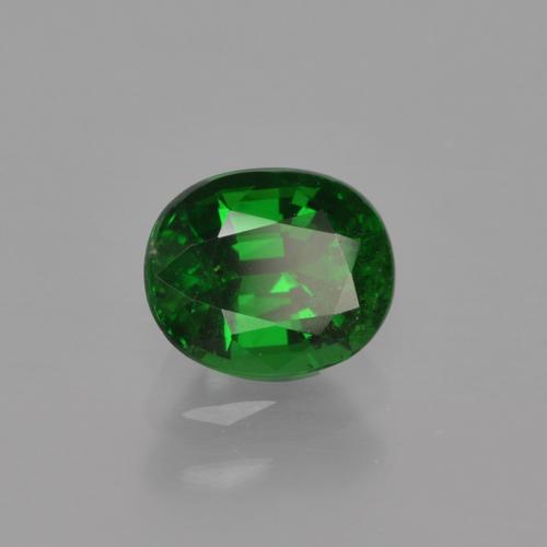 Granato tsavorite verde scuro naturale da 0,96 ct, taglio ovale, VS