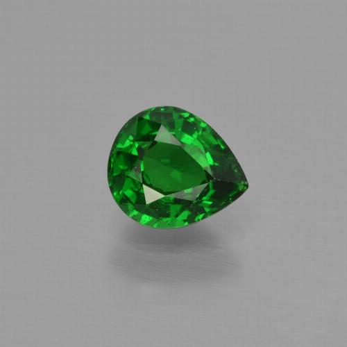Granato tsavorite naturale verde da 0,88 ct, taglio a pera, VS-SI