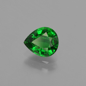 Granato tsavorite naturale verde da 0,88 ct, taglio a pera, VS-SI