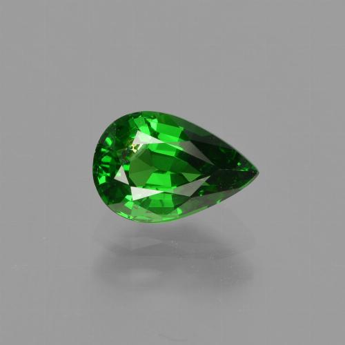 Granato Tsavorite Luminoso verde foresta naturale da 0.96 ct, Forma a pera, SI