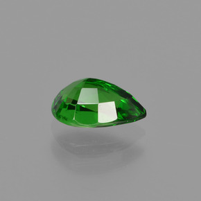 Granato Tsavorite Luminoso verde foresta naturale da 0.96 ct, Forma a pera, SI
