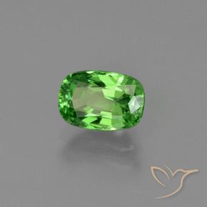 Granato Tsavorite Luminoso verde foresta naturale da 1.02 ct, Taglio a cuscino, VS