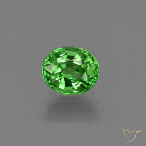 1.04ct Naturale Verde elettrico Granato Tsavorite, Ovale, VS