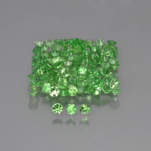 Granato tsavorite naturale verde da 3,73 ct, taglio rotondo, VS