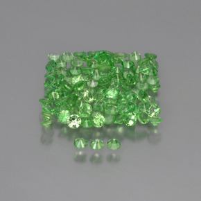 Granato tsavorite naturale verde da 3,73 ct, taglio rotondo, VS