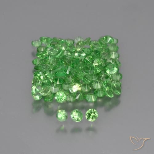 4.91ctw Naturale Verde brillante Granato Tsavorite, Rotondo, VS