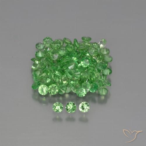 4.09ctw Naturale Verde medio Granato Tsavorite, Rotondo, VS